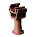  attache pvc rouge/rond 