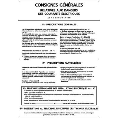  SIG105 PLAQUE CONSIGNES GEN 