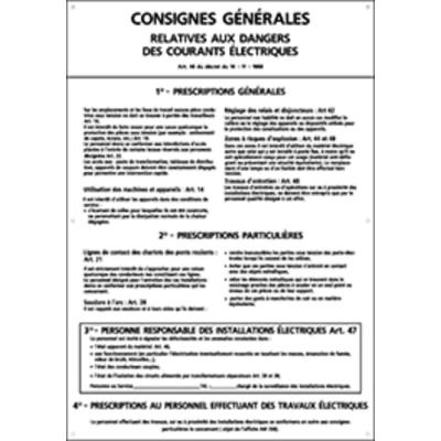  SIG105 PLAQUE CONSIGNES GEN 