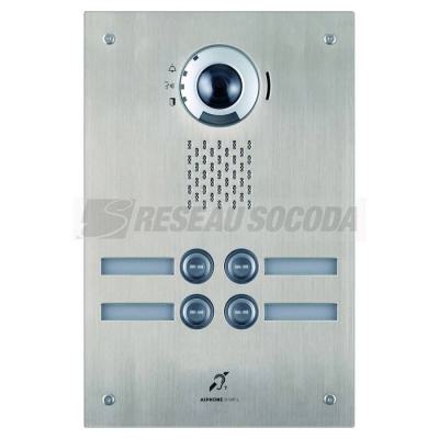  Platine vid. IP enc. inox, 4 B 