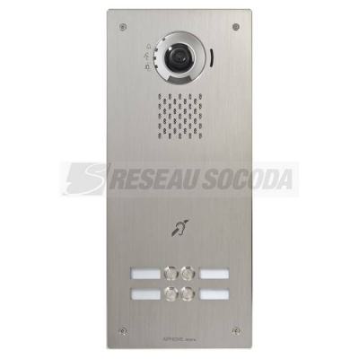  Platine vid. IP enc. inox, 4 B 
