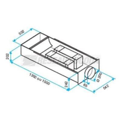  CAISSON SAT 250M�/H L1500MM 