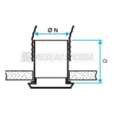  GRILLE BIP D125 BLC 