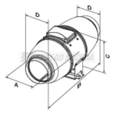  EXTRACTEUR IN LINE XSILENT 150 