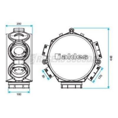  PLENUM 1 PIQ D125 + 3 PIQ D80 