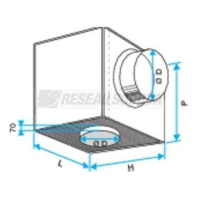  DIFFUSEUR A842 D200 RAL9010 