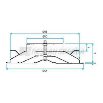  DIFFUSEUR A842 D355 RAL9010 