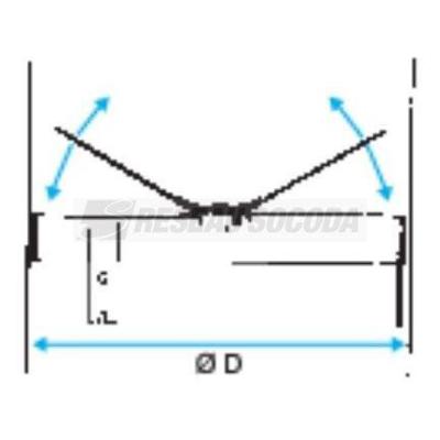  DIFFUSEUR A842 D400 RAL9010 