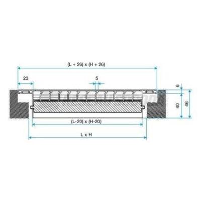  MEF3 600X150/D160 PLENUM PC 