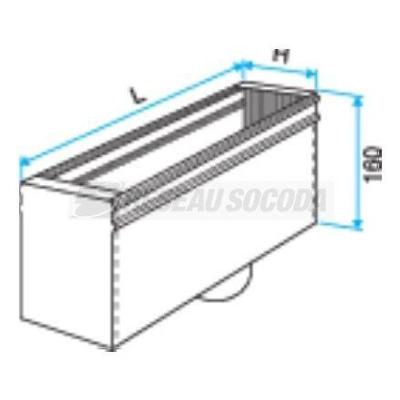  MEF3 500X200/D200 PLENUM PC 