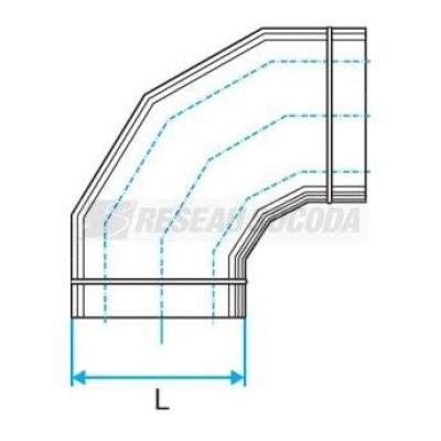  COUDE HORIZONTAL 90� - 410X165 