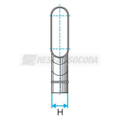 COUDE HORIZONTAL 90� - 950X320 
