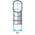  COUDE HORIZONTAL 30� - 450X100 