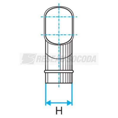  COUDE HORIZONTAL 30� - 475X165 