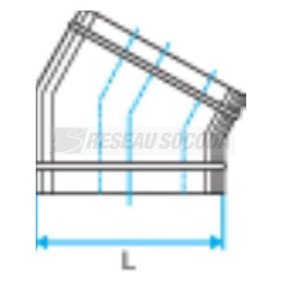  COUDE HORIZONTAL 30� - 645X265 