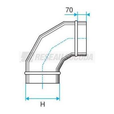  COUDE VERTICAL 90� - 350X100 