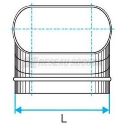  COUDE VERTICAL 90� - 410X165 