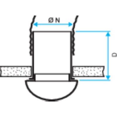  GRILLE BIP D100 BLC 