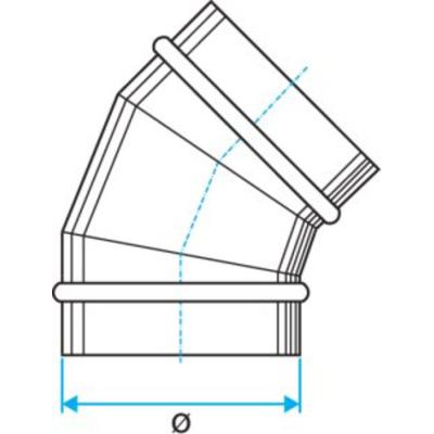  COUDE GALVA 45�- D100 OUTI 