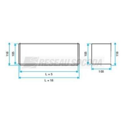  GRILLE TRANSFERT L100XH310 