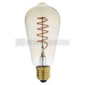  AMBER LED E27 ST64 4W DIM 