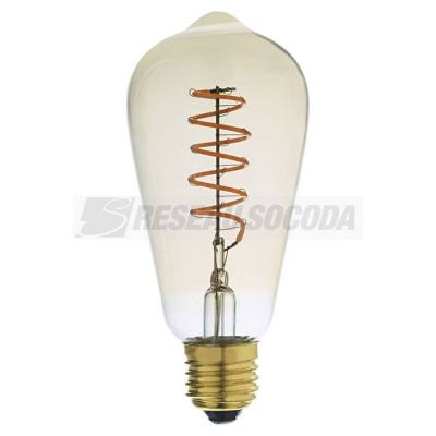  AMBER LED E27 ST64 4W DIM 