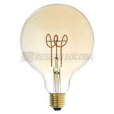  AMBER LED E27 G125 3,5W DIM 
