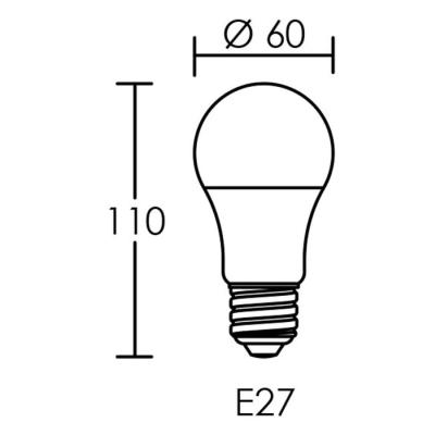  LPE SMD STD E27 8,5W/2700K 