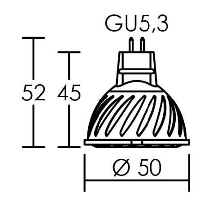  LPE LED MR16 GU5,3 5,3W/3000K 