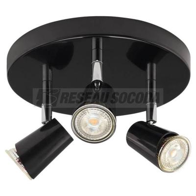  JUDY P3 NOIR GU10 A/LED 3000K 