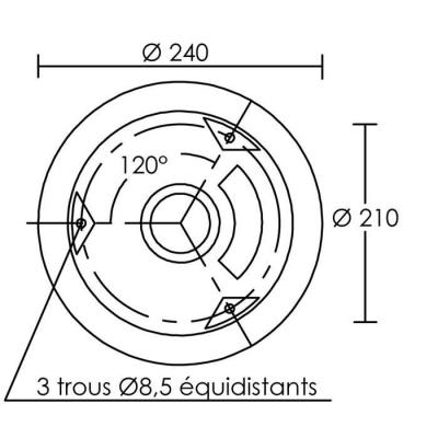  BORNE MORPHIS LED 33W/3000K 