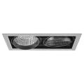  KIT QUADRA 2 GRIS LED 3000K 