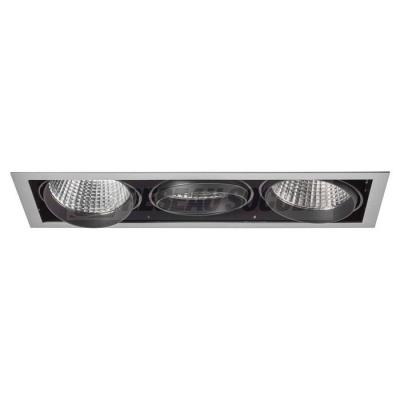  KIT QUADRA 3 GRIS LED 4000K 