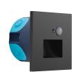 WALL CARRE 3CCT 2W SENSOR NOIR 
