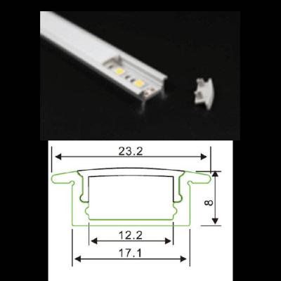  PROFIL ALU SLIM ENCASTRE BARRE 