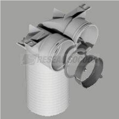  Adap coud� dble PEHD o90 bch 