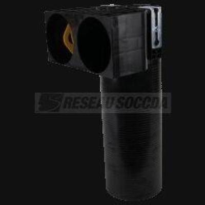  Adap coud� double PEHD o90 bch 