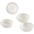  Gril plst blc enc o32 lot de 4 