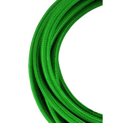  C�ble Textile 3 mtr Vert fonc� 