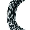  C�ble Textile 3 mtr Noir/Blanc 