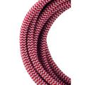  C�ble Textile 3 mtr Rouge/Blan 