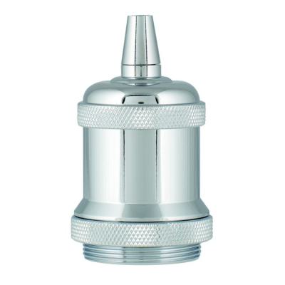  Douille Retro Alu E27 Chrom�e 