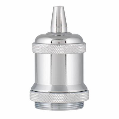  Douille Retro Alu E27 Chrom�e 