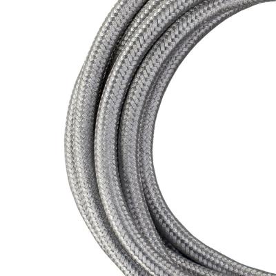  C�ble Textile 2C 3 mtr Argent 