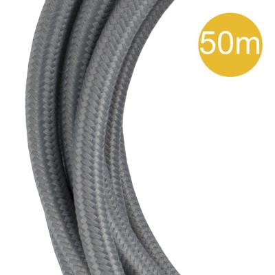  C�ble Textile 2C 50 mtr Gris 