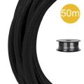  C�ble Textile 3C 50 mtr Noir 
