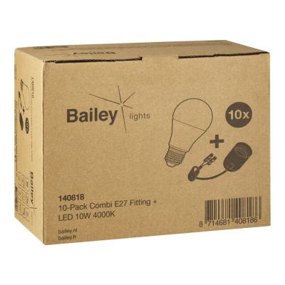  Pack 10 douilles+lampes LED E2 