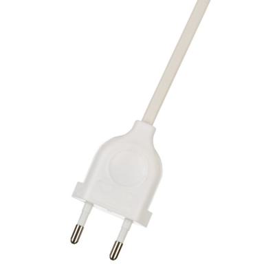  Cordon alim. 200cm Blanc fiche 