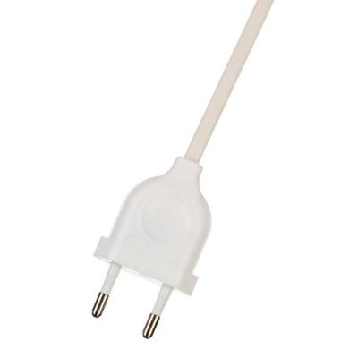 Cordon alim. 200cm Blanc fiche 