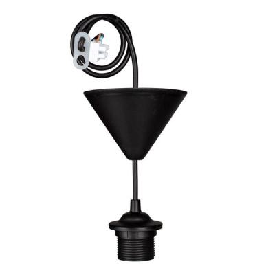  Suspension TP E27 80cm Noire 